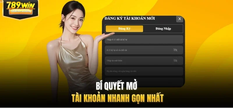Bí quyết mở tài khoản nhanh gọn nhất